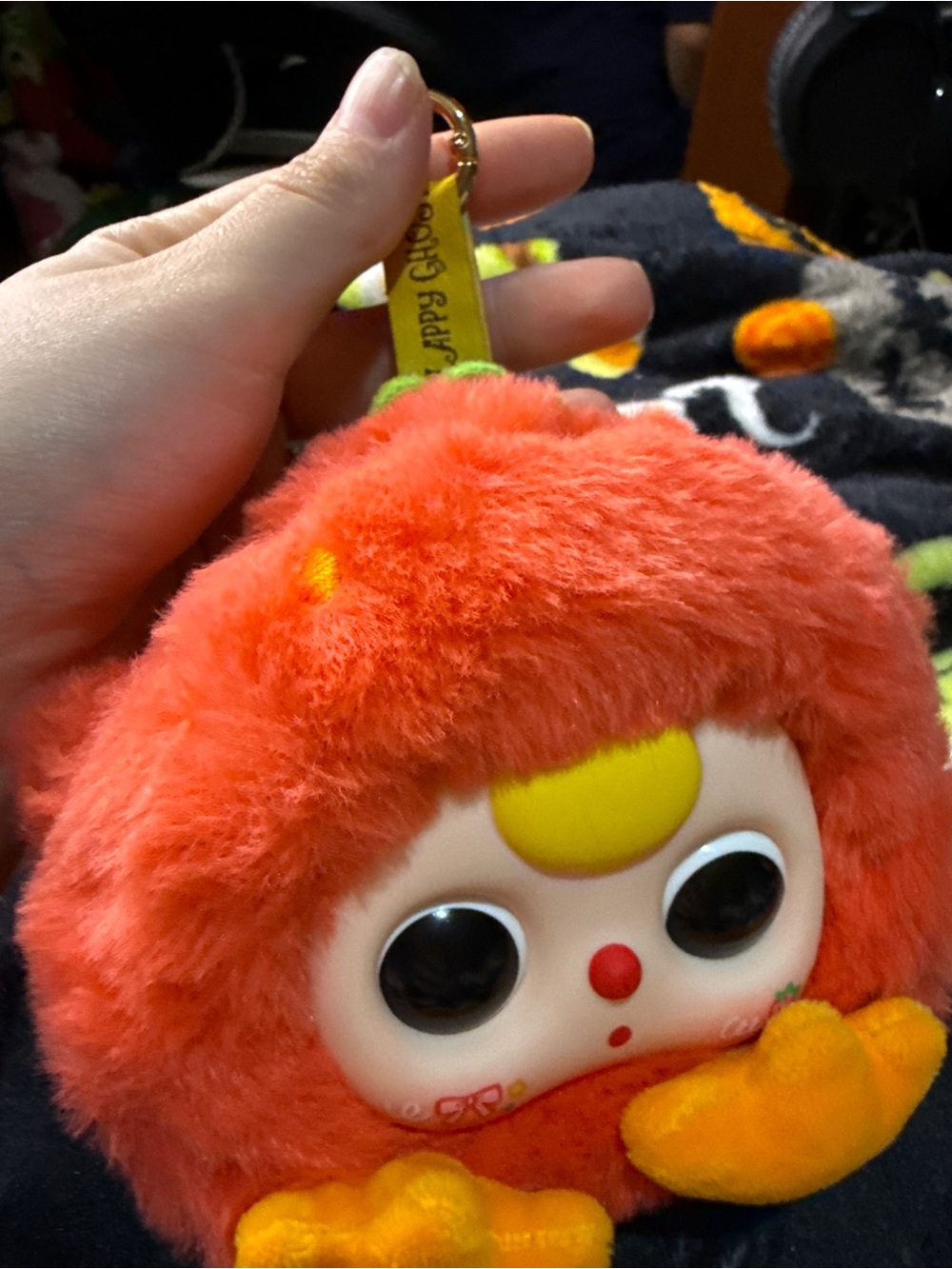 Baby Three BB3 Fruit Series Persimmon Carrot Orange Plush Keychain Bag Charm
